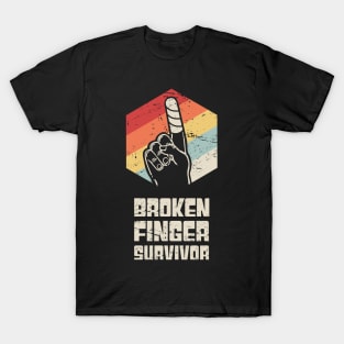 Survivor - Get Well Gift Fractured Broken Finger T-Shirt